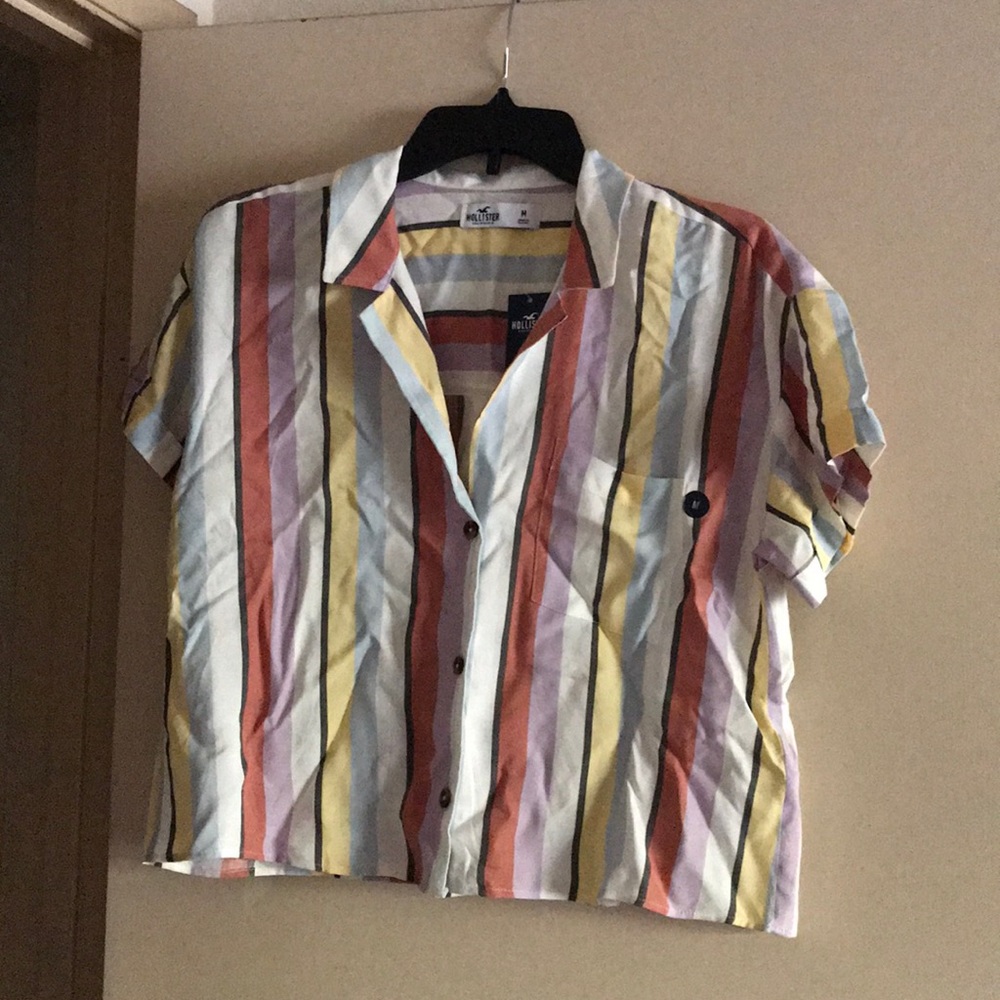 Crop Top Striped blouse with different colors
